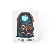 Christmas Bag of Holding Greeting Cards - Subtle Blue M
